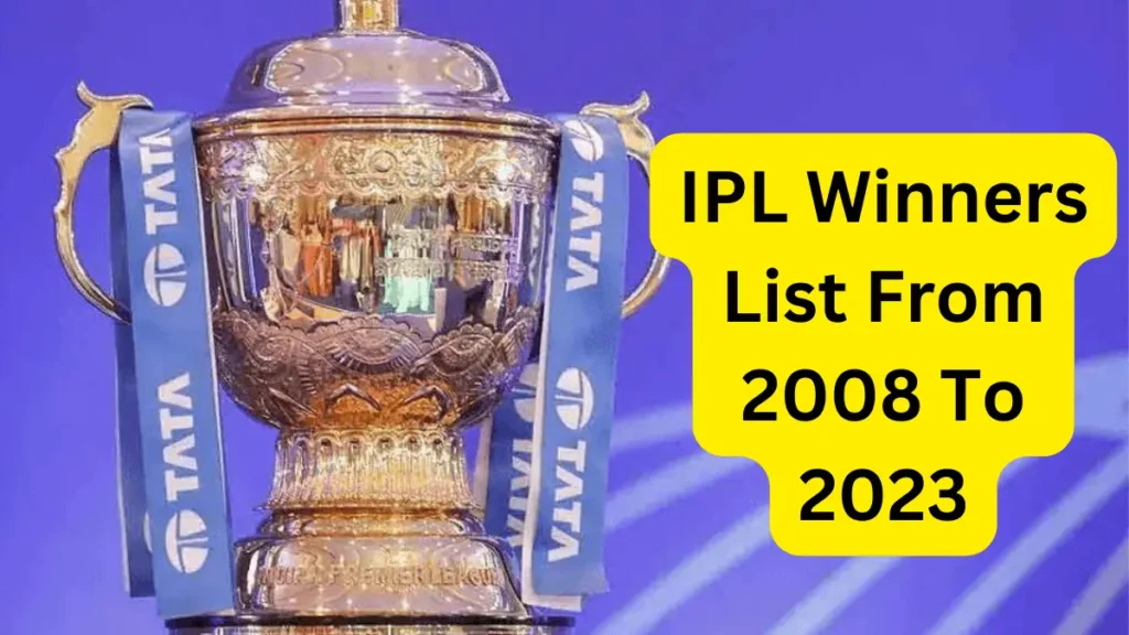 IPL Winners List From 2008-2024